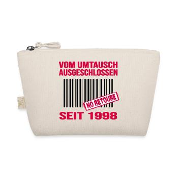 1998 geburtstag 24 jahre retro barcode no retoure - Bio-Täschchen - Natur - Vorne