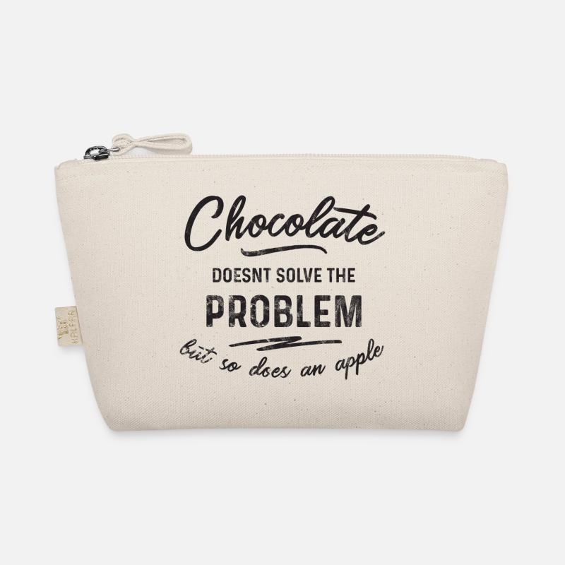 Chocolate doesnt solve the problem Bio-Täschchen