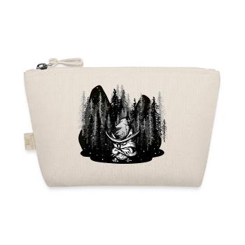 Wildnis Waldtiere magisch Winter Xmas Schnee Eule - Bio-Täschchen - Natur - Vorne