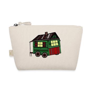 Fière roulotte de cabane en bois constructeur maison - Trousse biologique - nature - Devant