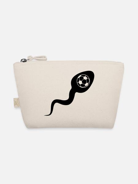 Sperm sperm football - Organic Pouch - nature - Front