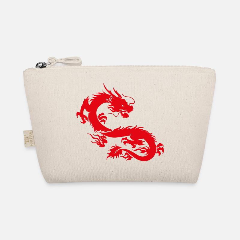 Japanischer Drache - Bio-Täschchen - Natur