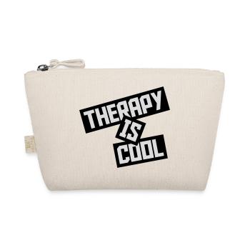 therapy is cool Quote - Organic Pouch - nature - Front