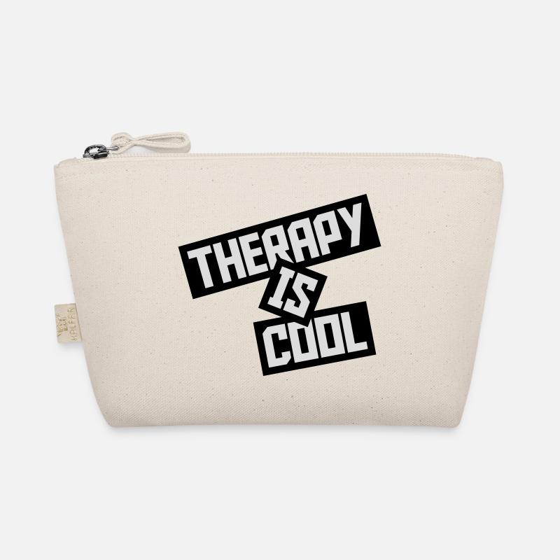 therapy is cool Zitat Bio-Täschchen