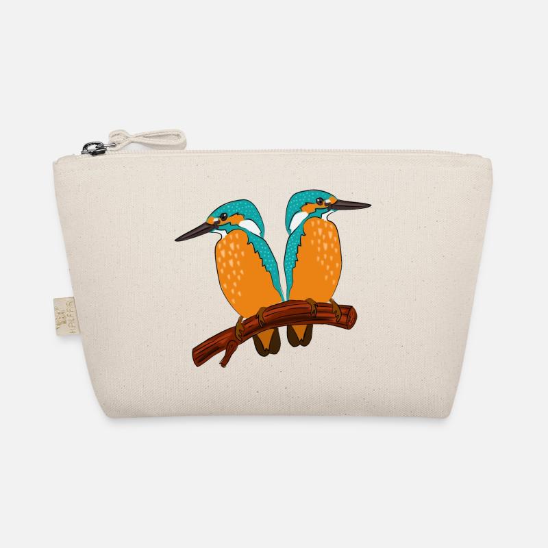 Kingfisher couple Organic Pouch