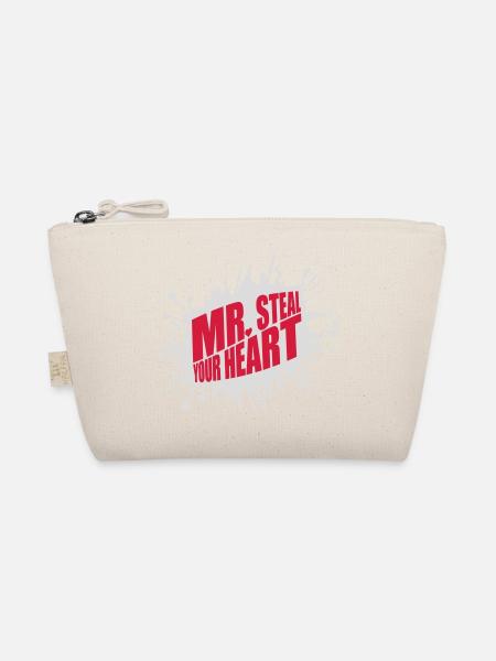 Mr steal your heart - Organic Pouch - nature - Front