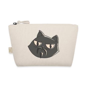 Bearded wütend aussehende Katze Bearded wütend aus - Bio-Täschchen - Natur - Vorne