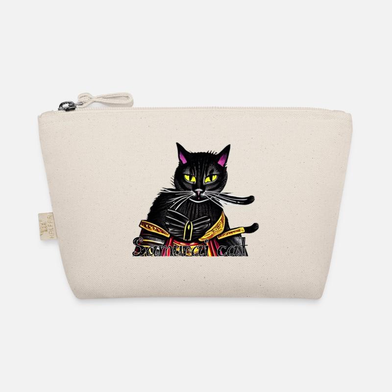 Chat samouraï avec une armure dorée Trousse biologique