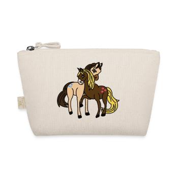 zwei Ponys– Ponyhof Abenteuer, Cartoon - Bio-Täschchen - Natur - Vorne