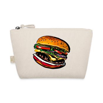 Burger Cheeseburger Fast Food - Bio-Täschchen - Natur - Vorne