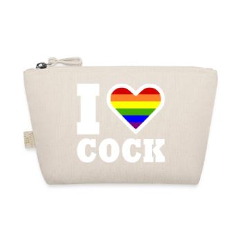I love cock - Bio-Täschchen - Natur - Vorne