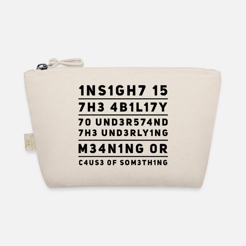 Insight Perspective L337 Leetspeak Saying Organic Pouch
