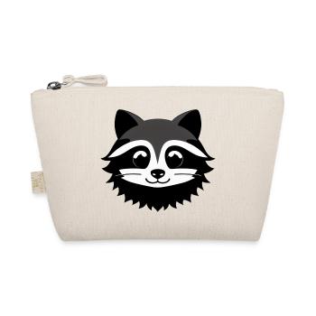 Raccoons Cute Cartoon Raccoon 31 - Organic Pouch - nature - Front