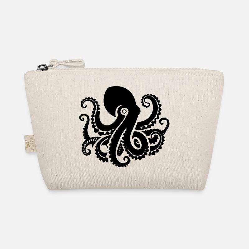 Oktopus - Bio-Täschchen - Natur