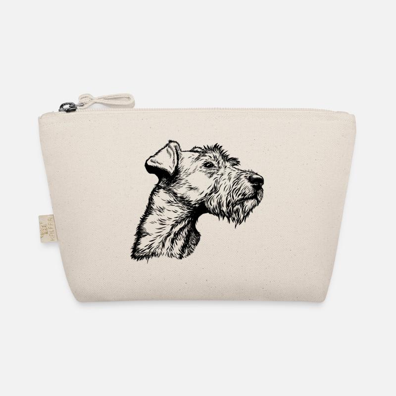 Irish Terrier Portrait - Organic Pouch - nature
