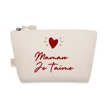 T-SHIRT MAMAN JE T'AIME - MAMAN DE L'ANNEE CADEAU - Trousse biologique - nature - Devant