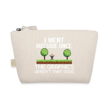 Ich war einmal beim Pixel-Meme draußen - Bio-Täschchen - Natur - Vorne