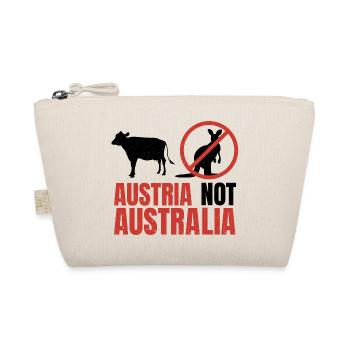 Austria Not Australia Kangaroos Funny Pun - Bio-Täschchen - Natur - Vorne