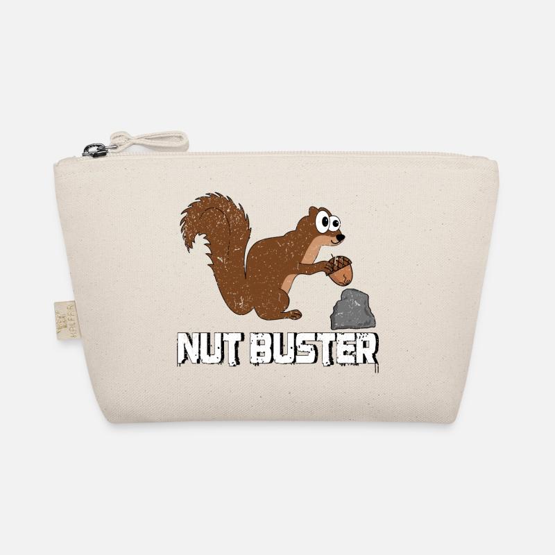 Nut Buster, Funny Squirrel Pun Organic Pouch