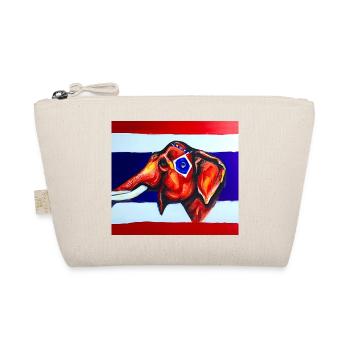 elefant thaiflagge - Bio-Täschchen - Natur - Vorne