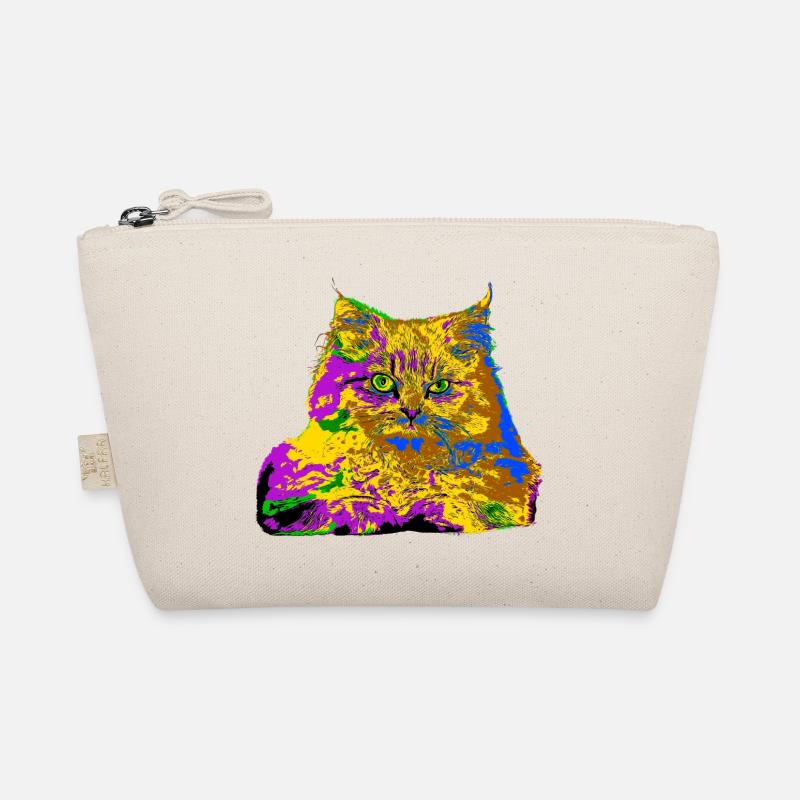 Bunte Katze Bio-Täschchen