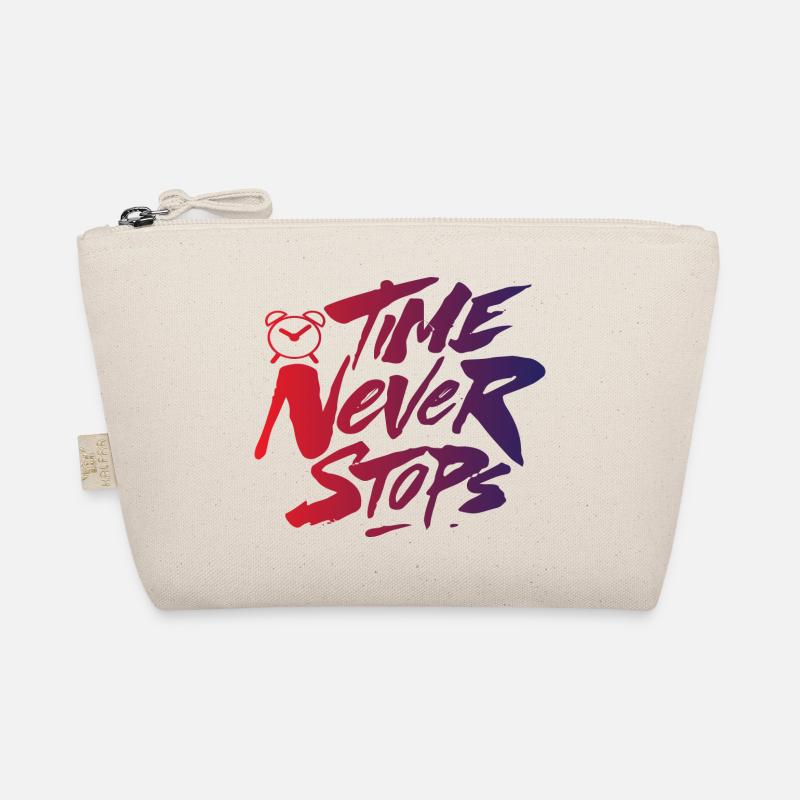 Time never Stops Bio-Täschchen