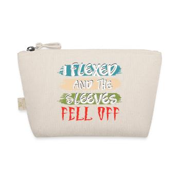 I Flexed and The Sleeves Fell Off - Bio-Täschchen - Natur - Vorne