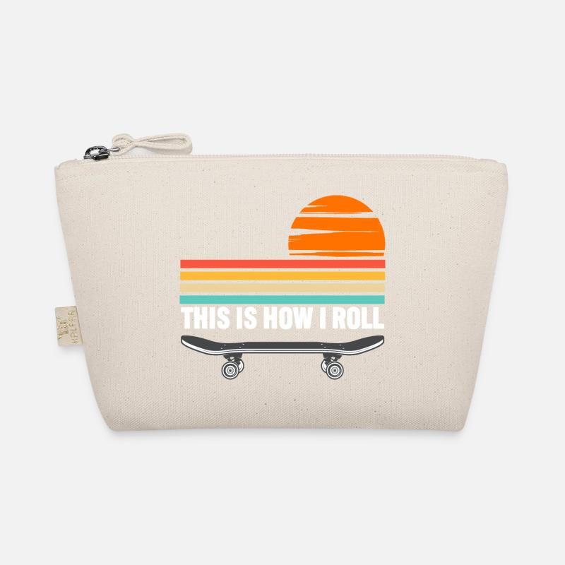 Skateboard c’est comme ça que je roule - Trousse biologique - nature