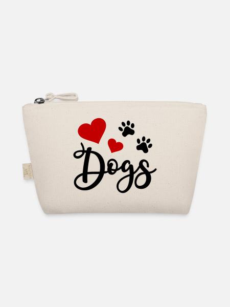 Chien Patte Patte Patte Chien J’aime Chiens Coeur - Trousse biologique - nature - Devant