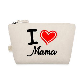 I love mom - Organic Pouch - nature - Front