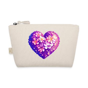 Engagement Valentine's Day Wedding Love Mother's Day - Organic Pouch - nature - Front