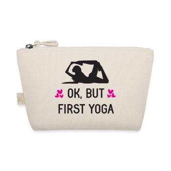 107Ok, But First Yoga - Organic Pouch - nature - Front