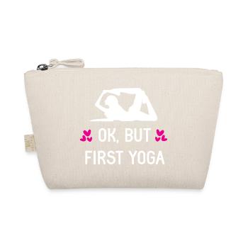 Ok, But First Yoga - Organic Pouch - nature - Front