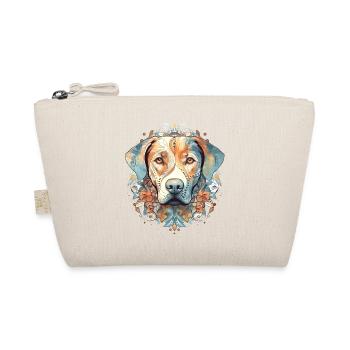 Chien mandala aquarelle - Trousse biologique - nature - Devant