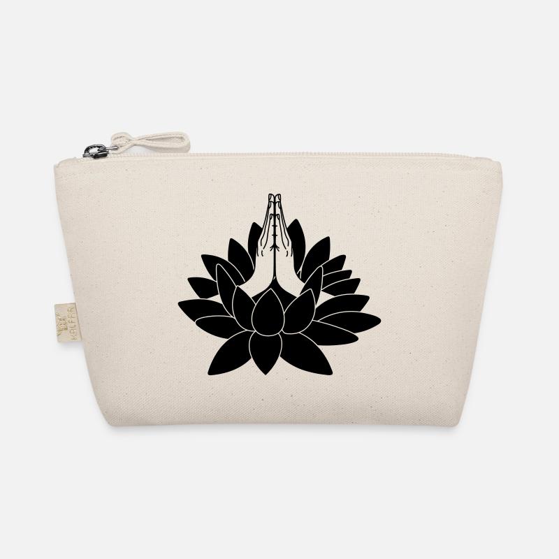 Two hands from lotus namaste Organic Pouch