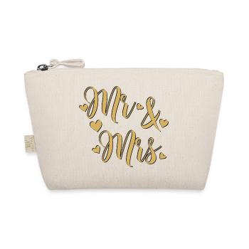 Mr et Mrs doré sur fond noir - Trousse biologique - nature - Devant