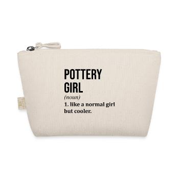 Pottery Girl Funny Saying - Organic Pouch - nature - Front