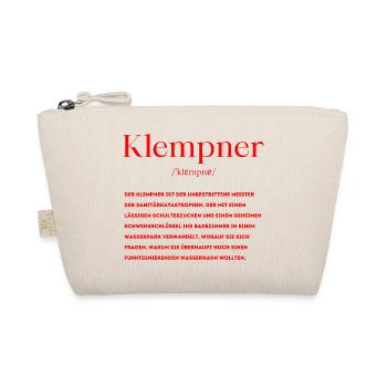 Klempner Definition - Bio-Täschchen - Natur - Vorne