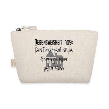 Lebensweisheit 109 - Bio-Täschchen - Natur - Vorne