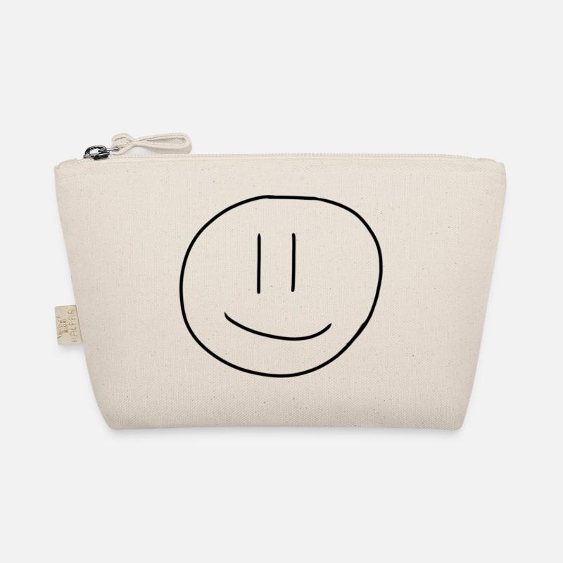 Happy face - Bio-Täschchen - Natur