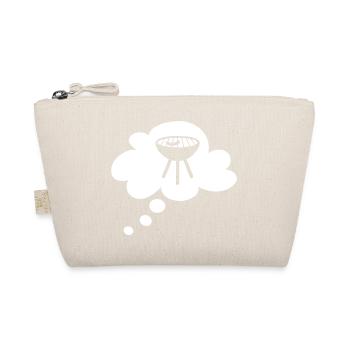 Grill Cloud Thought Bubble Grilling Barbecue Party Fan Fun - Organic Pouch - nature - Front