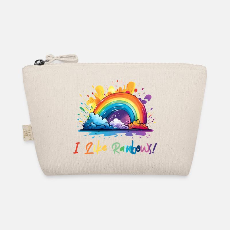 Ich mag Regenbögen Bio-Täschchen