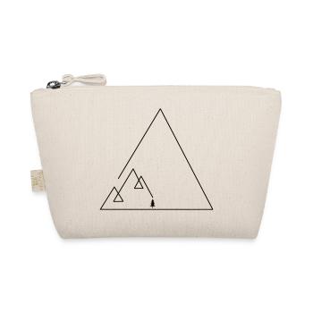 Geometric mountains with trees 🌲 - Organic Pouch - nature - Front