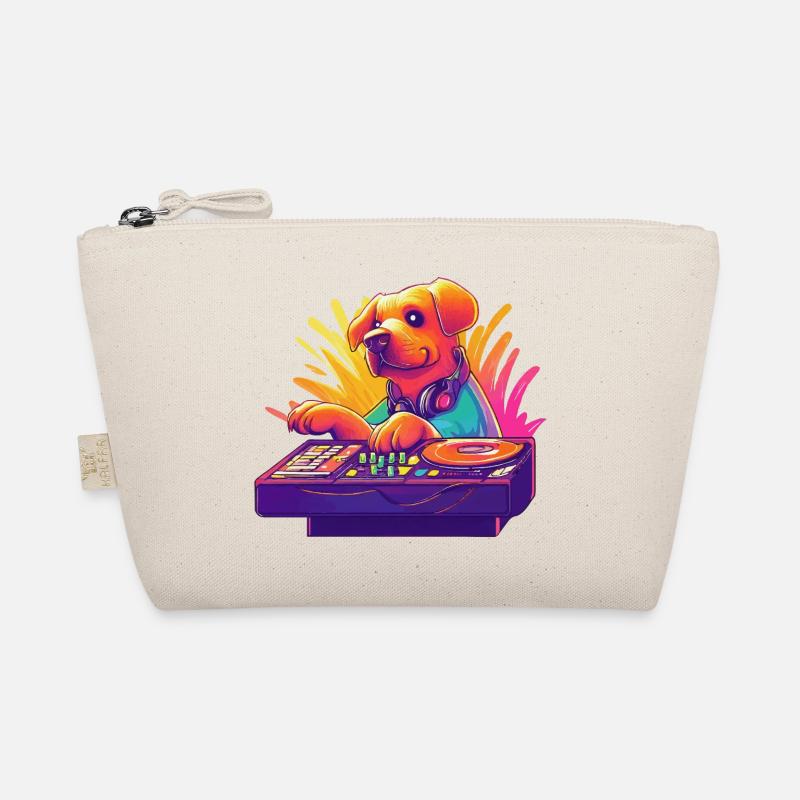 Hund DJ Hundebesitzer DJ Geschenkidee Bio-Täschchen