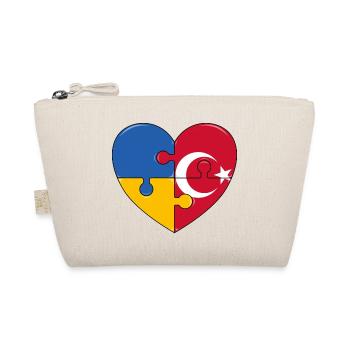 Puzzle du drapeau de l’Ukraine et de la Turquie - Trousse biologique - nature - Devant