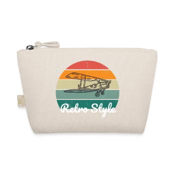 Retro Vibe Flugzeug style - Bio-Täschchen - Natur - Vorne