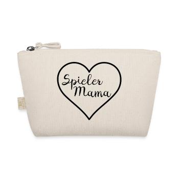 Spielermama schwarz - Bio-Täschchen - Natur - Vorne