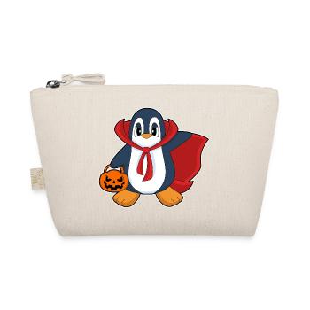 Vampire d’Halloween Pingouin - Trousse biologique - nature - Devant