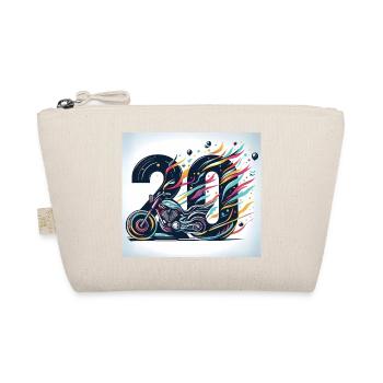 20th Anniversary Motorcycle Designs: Speed & Style - Organic Pouch - nature - Front