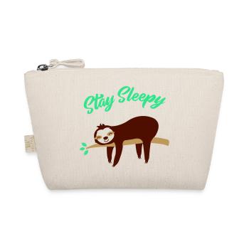 faultier stay sleepy 01 - Bio-Täschchen - Natur - Vorne